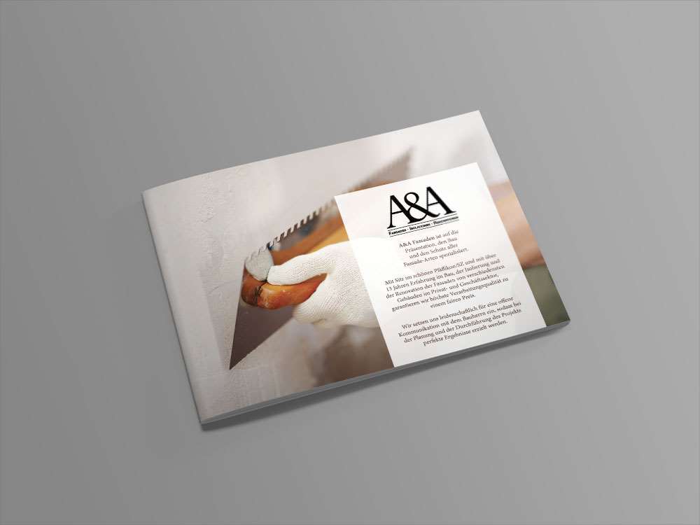 A&A Fassaden Brochure Seite 1